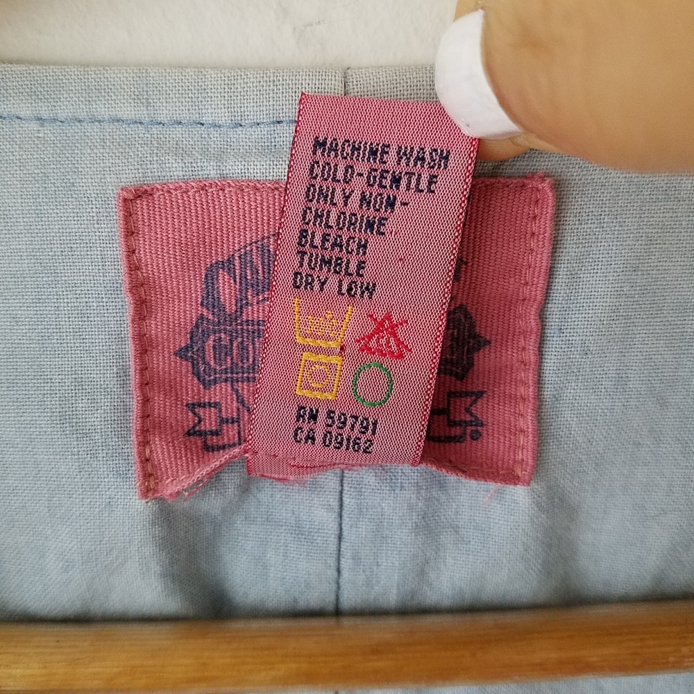 Vintage Cambridge Denim Embroidered Cat Patch Work Studded  Vest Jacket Large - Picture 13 of 14